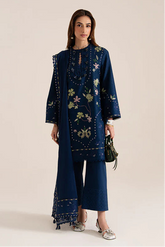 SUFFUSE - 3PC LAWN EMBROIDERED SHIRT WITH LAWN EMBROIDEERED DUPATTA AND TROUSER - HZG2766