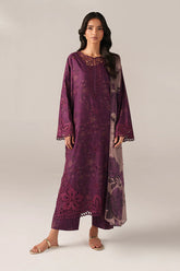 IZNIK - 3PC LAWN PRINTED SHIRT WITH SILK PRINTED DUPATTA AND TROUSER - HZG2924