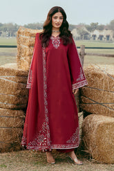 IZEL - 3PC LAWN EMBROIDERED SHIRT WITH ORGANZA EMBROIDERED DUPATTA AND TROUSER - HZG2887