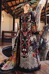 MARIA.B - 3PC LAWN PRINTED SHIRT WITH SILK PRINTED DUPATTA AND TROUSER - HZG2950
