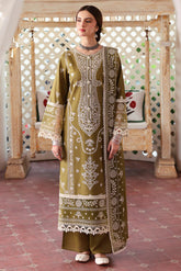 MAHNUR - 3PC LAWN EMBROIDERED SHIRT WITH LAWN EMBROIDERED DUPATTA AND TROUSER - HZG2630