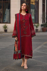 CHARIZMA - 3PC LAWN EMBROIDERED SHIRT WITH CHIFFON PRINTED DUPATTA AND TROUSER - HZG2860