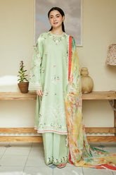 ZARA SHAH JAHAN - 3PC LAWN EMBROIDERED SHIRT WITH PRINTED DUPATTA AND TROUSER - HZG1575