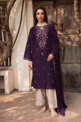 BATIK - 3PC LAWN EMBROIDERED SHIRT WITH CHIFFON EMBROIDERED DUPATTA AND TROUSER - HZG2752