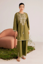 BATIK - 2PC LAWN EMBROIDERED SHIRT AND EMBROIDERED TROUSER - HZG3018