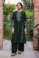 BATIK - 2PC LAWN EMBROIDERED SHIRT AND EMBROIDERED TROUSER - HZG3019