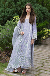 MUSHQ - 3PC LAWN EMBROIDERED SHIRT WITH KHADDI NET EMBROIDERED DUPATTA AND TROUSER - HZG2880