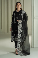 CROSS STITCH - 3PC LAWN EMBROIDERED SHIRT WITH ORGANZA EMBROIDERED DUPATTA AND TROUSER - HZG2271