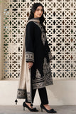 JAZMIN - 3PC DHANAK EMBROIDERED SHIRT WITH DHANAK EMBROIDERED SHAWL AND TROUSER - HZG2046