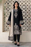 JAZMIN - 3PC DHANAK EMBROIDERED SHIRT WITH DHANAK EMBROIDERED SHAWL AND TROUSER - HZG2046