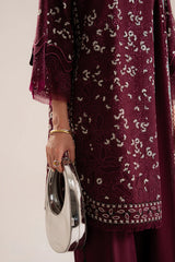 SUFFUSE - 3PC LAWN LASERWORK EMBROIDERED SHIRT WITH KHADDI NET EMBROIDERED DUPATTA AND TROUSER - HZG2756