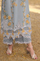 ANEELAS - 3PC LAWN EMBROIDERED SHIRT WITH CHIFFON EMBROIDERED DUPATTA AND TROUSER - HZG2769