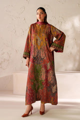 BAROQUE - 3PC KARANDI PRINTED SHIRT WITH KARANDI PRINTED SHAWL AND TROUSER - HZG3155