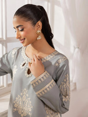 MOHAGNI - 3PC LAWN EMBROIDERED SHIRT WITH MANAAR PRINTED DUPATTA AND TROUSER - HZG2229