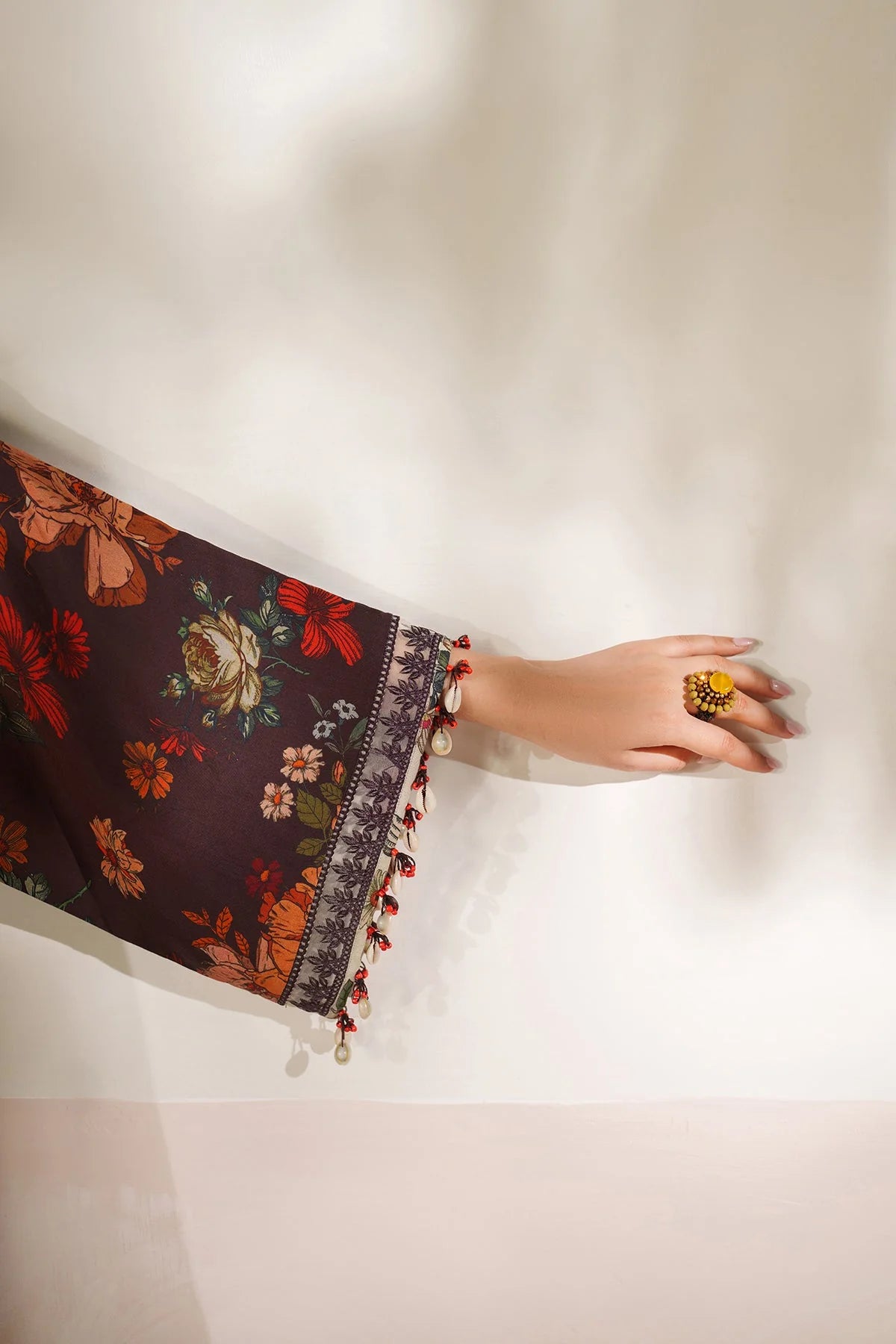 BAROQUE - 3PC VISCOSE PRINTED SHIRT WITH VISCOSE PRINTED DUPATTA AND TROUSER - HZU2515