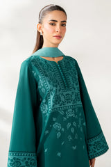 JAZMIN - 3PC LAWN EMBROIDERED SHIRT WITH CHIFFON DYED DUPATTA AND TROUSER - HZG2739