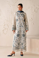 BAROQUE - 3PC VISCOSE PRINTED SHIRT WITH VISCOSE PRINTED DUPATTA AND TROUSER - HZU2518