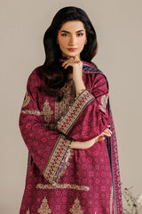 JAZMIN - 3PC LAWN PRINTED SHIRT WITH CHIFFON PRINTED DUPATTA AND TROUSER - HZG2917
