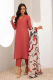 NATASHA KAMAL - 3PC LINEN EMBROIDERED SHIRT WITH PRINTED DUPATTA AND TROUSER - HZ1275