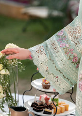 ELAF - 3PC LAWN EMBROIDERED SHIRT WITH CHIFFON PRINTED DUPATTA AND TROUSER - HZG2724