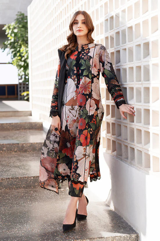 BAROQUE - 3PC KHADDAR PRINTED SHIRT WITH KHADDAR PRINTED DUPATTA AND TROUSER - HZU2509