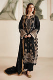 FLORENT - 3PC DHANAK EMBROIDERED SHIRT WITH DHANAK EMBROIDERED SHAWL AND TROUSER - HZG1975