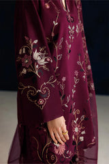 IZNIK - 3PC LAWN EMBROIDERED SHIRT WITH ORGANZA EMBROIDERED DUPATTA AND TROUSER - HZG3002