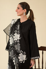 CROSS STITCH - 3PC LAWN EMBROIDERED SHIRT WITH ORGANZA EMBROIDERED DUPATTA AND TROUSER - HZG1720