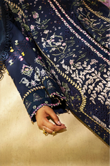 SUFFUSE - 3PC LAWN CHIKANKAARI EMBROIDERED SHIRT WITH CHIFFON PRINTED DUPATTA AND TROUSER - HZG2689