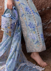 CRIMSON - 3PC LAWN PRINTED SHIRT WITH SILK PRINTED DUPATTA AND TROUSER - HZG2983