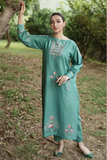 URGE - 2PC DHANAK EMBROIDERED SHIRT AND TROUSER - HZG2022