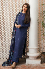SERAN - 3PC LAWN EMBROIDERED SHIRT WITH MANAAR PRINTED DUPATTA AND TROUSER - HZG1681