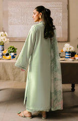 SERAN - 3PC LAWN EMBROIDERED SHIRT WITH CHIFFON PRINTED DUPATTA AND TROUSER - HZG2848