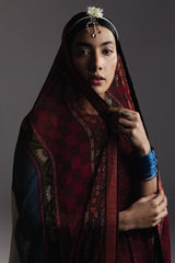 ZARA SHAHJAHAN - 3PC LAWN PRINTED FROCK WITH SILK PRINTED DUPATTA AND TROUSER - HZG2995