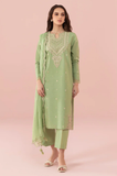 SAPPHIRE - 3PC LAWN EMBROIDERED SHIRT WITH ORGANZA EMBROIDERED DUPATTA AND TROUSER - HZG1368