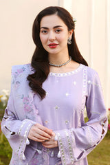 ALLYS - 3PC LAWN EMBROIDERED SHIRT WITH MANAAR PRINTED DUPATTA AND TROUSER - HZG3096