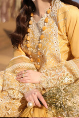 IMROZIA - 3PC LAWN EMBROIDERED SHIRT WITH KHADDI NET EMBROIDERED DUPATTA AND TROUSER - HZG2889