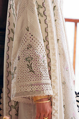 SUFFUSE - 3PC LAWN CHIKANKARI EMBROIDERED SHIRT WITH KHADDI NET EMBROIDERED DUPATTA AND TROUSER - HZG2864