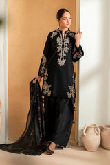 IZNIK - 3PC LAWN EMBROIDERED SHIRT WITH CHIFFON PRINTED DUPATTA AND TROUSER - HZG2881