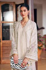 SUFFUSE - 3PC LAWN CHIKANKARI EMBROIDERED SHIRT WITH KHADDI NET EMBROIDERED DUPATTA AND TROUSER - HZG2864