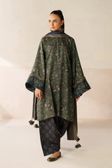 BAROQUE - 3PC VISCOSE PRINTED SHIRT WITH VISCOSE PRINTED DUPATTA AND TROUSER - HZU2520