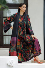 BAROQUE - 3PC KARANDI PRINTED SHIRT WITH KARANDI PRINTED SHAWL AND TROUSER - HZG3139