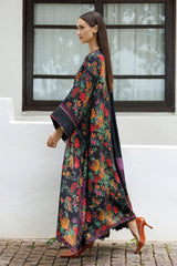BAROQUE - 3PC KARANDI PRINTED SHIRT WITH KARANDI PRINTED SHAWL AND TROUSER - HZG3139