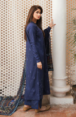 SERAN - 3PC LAWN EMBROIDERED SHIRT WITH MANAAR PRINTED DUPATTA AND TROUSER - HZG1681
