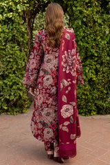 BAROQUE - 3PC KHADDAR PRINTED SHIRT WITH KHADDAR PRINTED DUPATTA AND TROUSER - HZU2556