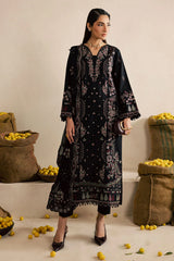 NUREH - 3PC LAWN EMBROIDERED SHIRT WITH CHIFFON EMBROIDERED DUPATTA AND TROUSER - HZG2619