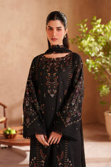 IZNIK - 3PC LAWN EMBROIDERED SHIRT WITH CHIFFON EMBROIDERED DUPATTA AND TROUSER - HZG2833