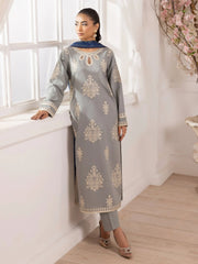 MOHAGNI - 3PC LAWN EMBROIDERED SHIRT WITH MANAAR PRINTED DUPATTA AND TROUSER - HZG2229