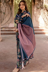 BAROQUE - 3PC KHADDAR PRINTED SHIRT WITH KHADDAR PRINTED DUPATTA AND TROUSER - HZU2557