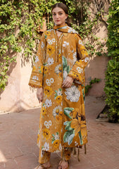 BAROQUE - 3PC KHADDAR PRINTED SHIRT WITH KHADDAR PRINTED DUPATTA AND TROUSER - HZU2560